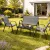 MINNESOTA Garden Furniture Set Grey
