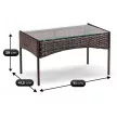 MISSISIPI Garden Furniture Set Brown/Beige