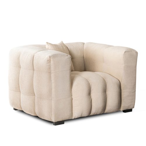 Fotel egyszemélyes kivitelben, krém színben MODERNO