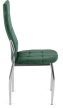 Szék zöld színben, bársony kárpittal. MOLLY
