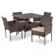 Záhradný nábytok set hnedá/béžová – MORADO