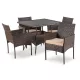 MORADO Garden Furniture Set Brown/Beige