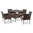 MORADO Garden Furniture Set Brown/Beige