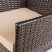 MORADO Garden Furniture Set Brown/Beige