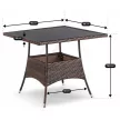 MORADO Garden Furniture Set Brown/Beige