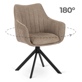 MUMBAI forgó étkezőszék bézs