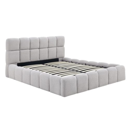 Manželská posteľ MURCJA 160x200 sivá bouclé