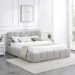 Manželská posteľ MURCJA 160x200 sivá bouclé