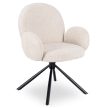 Otočná stolička béžové bouclé – MUSSO