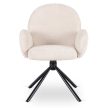 Otočná stolička béžové bouclé – MUSSO