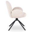 Otočná stolička béžové bouclé – MUSSO