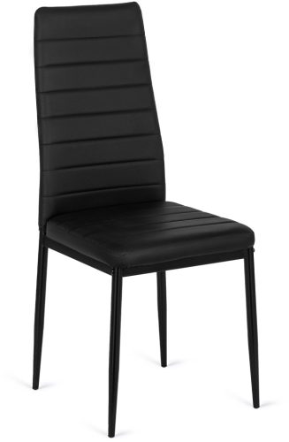 Krzesło NARIS Czarne Ekoskóra