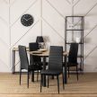 Krzesło NARIS Czarne Ekoskóra