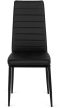 Krzesło NARIS Czarne Ekoskóra