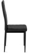 Krzesło NARIS Czarne Ekoskóra