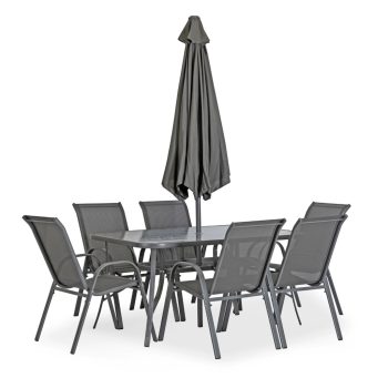 Záhradný nábytok set NEBRASKA čierna