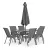 Outdoor Furniture Set Black NEBRASKA