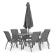 Záhradný nábytok set NEBRASKA čierna