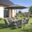 Outdoor Furniture Set Black NEBRASKA