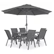 Outdoor Furniture Set Black NEBRASKA