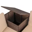 NEGRO Garden Furniture Set Brown/Beige