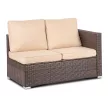 NEGRO Garden Furniture Set Brown/Beige