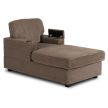 Beige Corduroy Lounge Armchair NEO