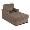 Beige Corduroy Lounge Armchair NEO
