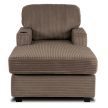 Beige Corduroy Lounge Armchair NEO