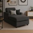 Grey Corduroy Lounge Armchair NEO