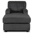 Grey Corduroy Lounge Armchair NEO