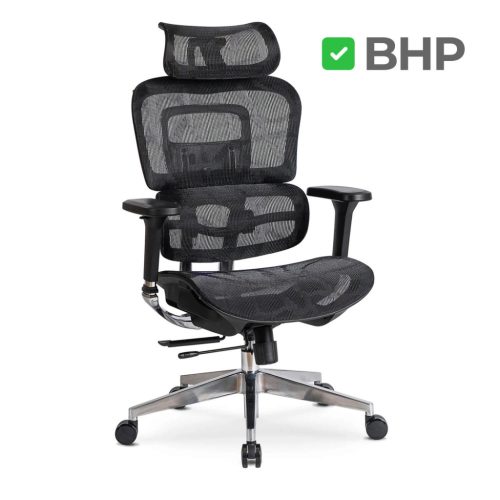 Forgószék ergonomikus kialakítással, fekete színben. NINO