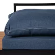 Garden furniture set in dark blue/black finish - Norman