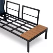 Garden furniture set in dark blue/black finish - Norman