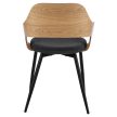 Stolička ORBI dub zlatý / čierna