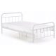 Fém ágy 120x200 cm méretben, fehér színben PABLO