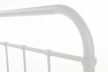 Fém ágy 120x200 cm méretben, fehér színben PABLO