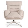 Forgó pihenőfotel lábtartóval krém, PASADENA