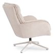 Forgó pihenőfotel lábtartóval krém, PASADENA