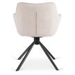 Otočná stolička v béžovej farbe – PEONY 2