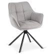 Otočná stolička v sivej farbe – PEONY 2