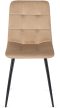 Szék bézs színben, bársony kárpittal PERU