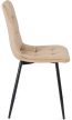 Szék bézs színben, bársony kárpittal PERU