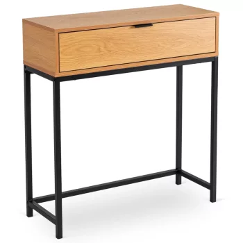 PETRA Dressing Table Oak/Black