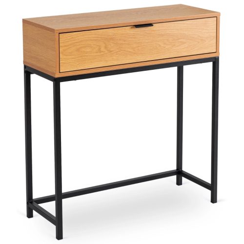 PETRA fésülködőasztal tölgy/fekete