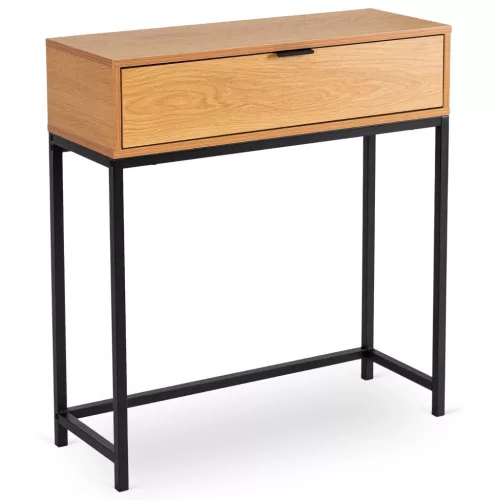PETRA Dressing Table Oak/Black