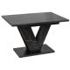 Bővíthető étkezőasztal 120–160 cm fekete márvány hatású kivitelben – CLARK