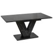 Bővíthető étkezőasztal 120–160 cm fekete márvány hatású kivitelben – CLARK