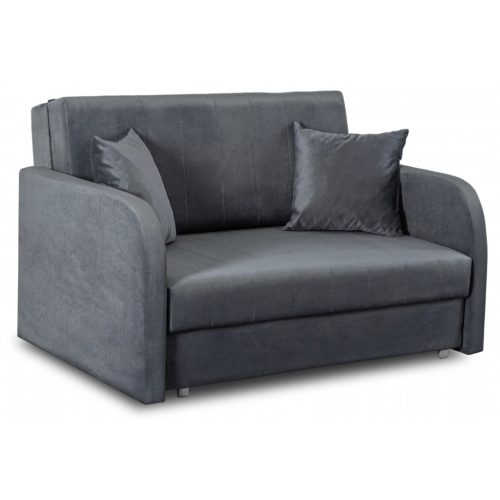 2-seater extendable armchair bed in grey color - Vero 2