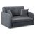 2-seater extendable armchair bed in grey color - Vero 2